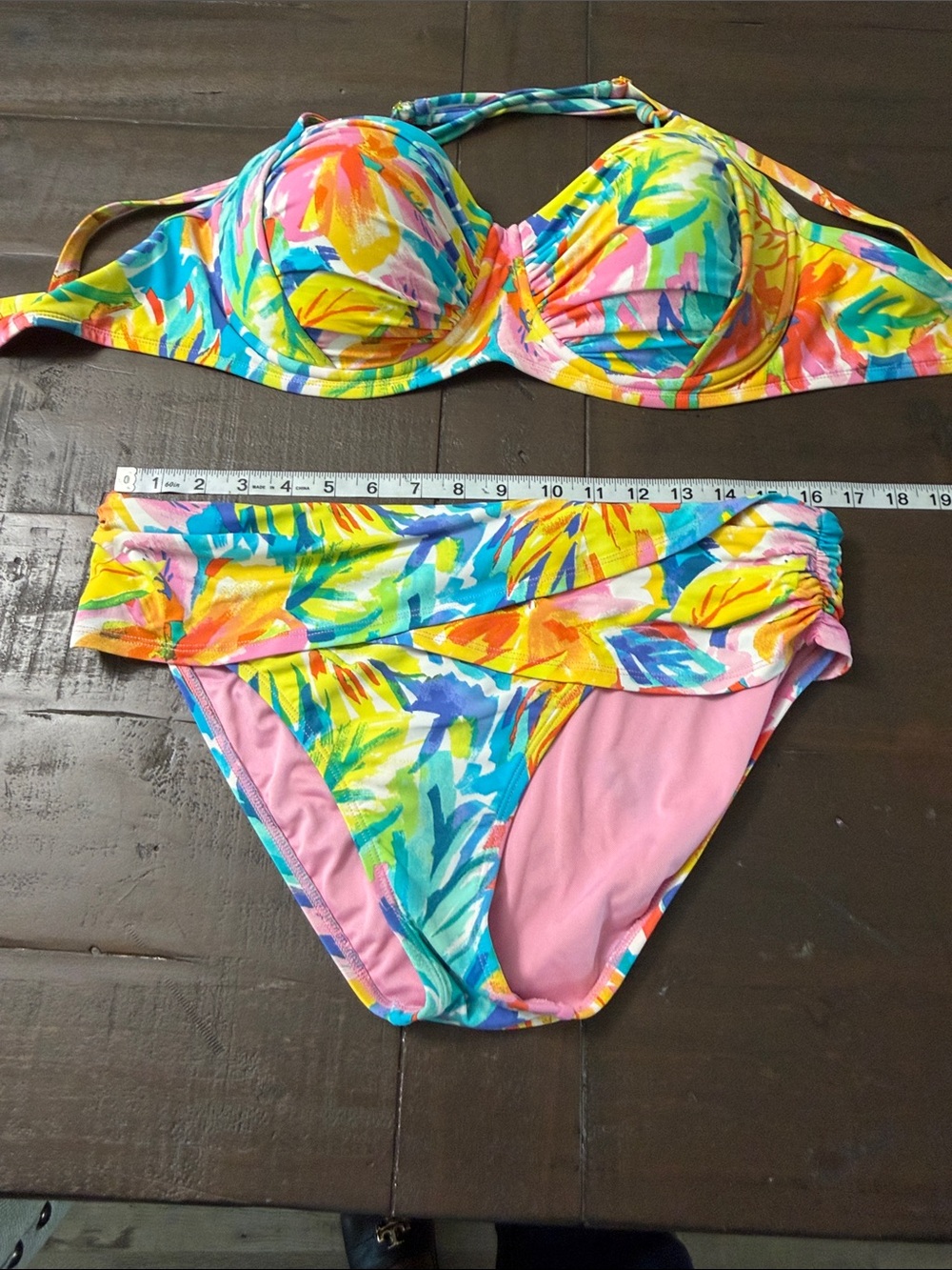 Bleu Rod Beattie Bright Tropical Two-Piece Bikini Set - Multicolor Floral - Picture 6 of 11